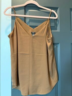 Express Tan V-Neck Spaghetti-Strap Camisole